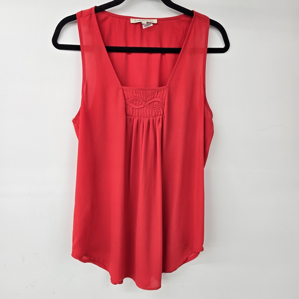 Daniel Rainn Vibrant Red Tank Top Size M
